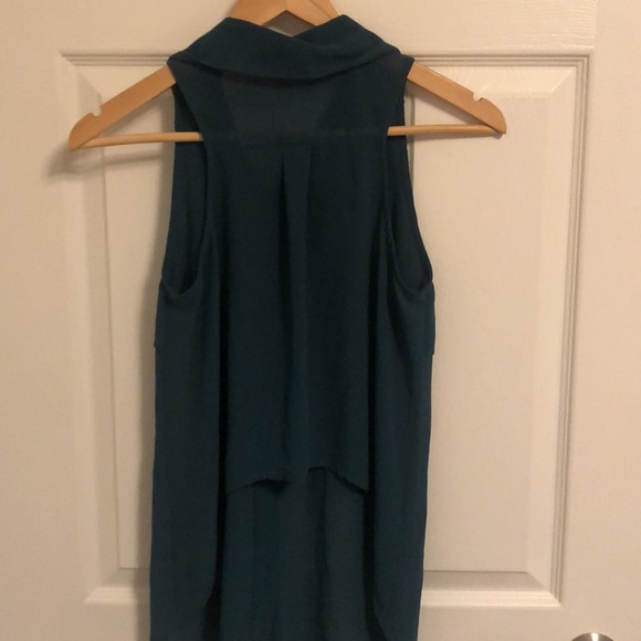 Naked Zebra high low sheer sleeveless top - Picture 2 of 2